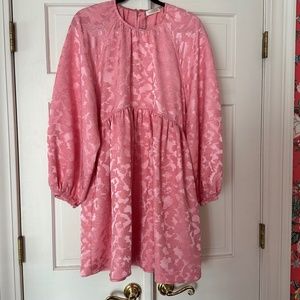 Stine Goya Pink Jacquard Baby Doll Dress